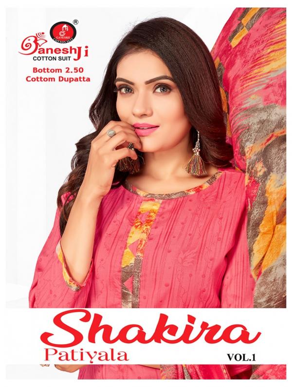 Ganeshji Shakira Vol-1 Indo Cotton Designer Dress Material